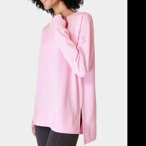 Sweaty Betty light pink after class sweatshirt. XS.